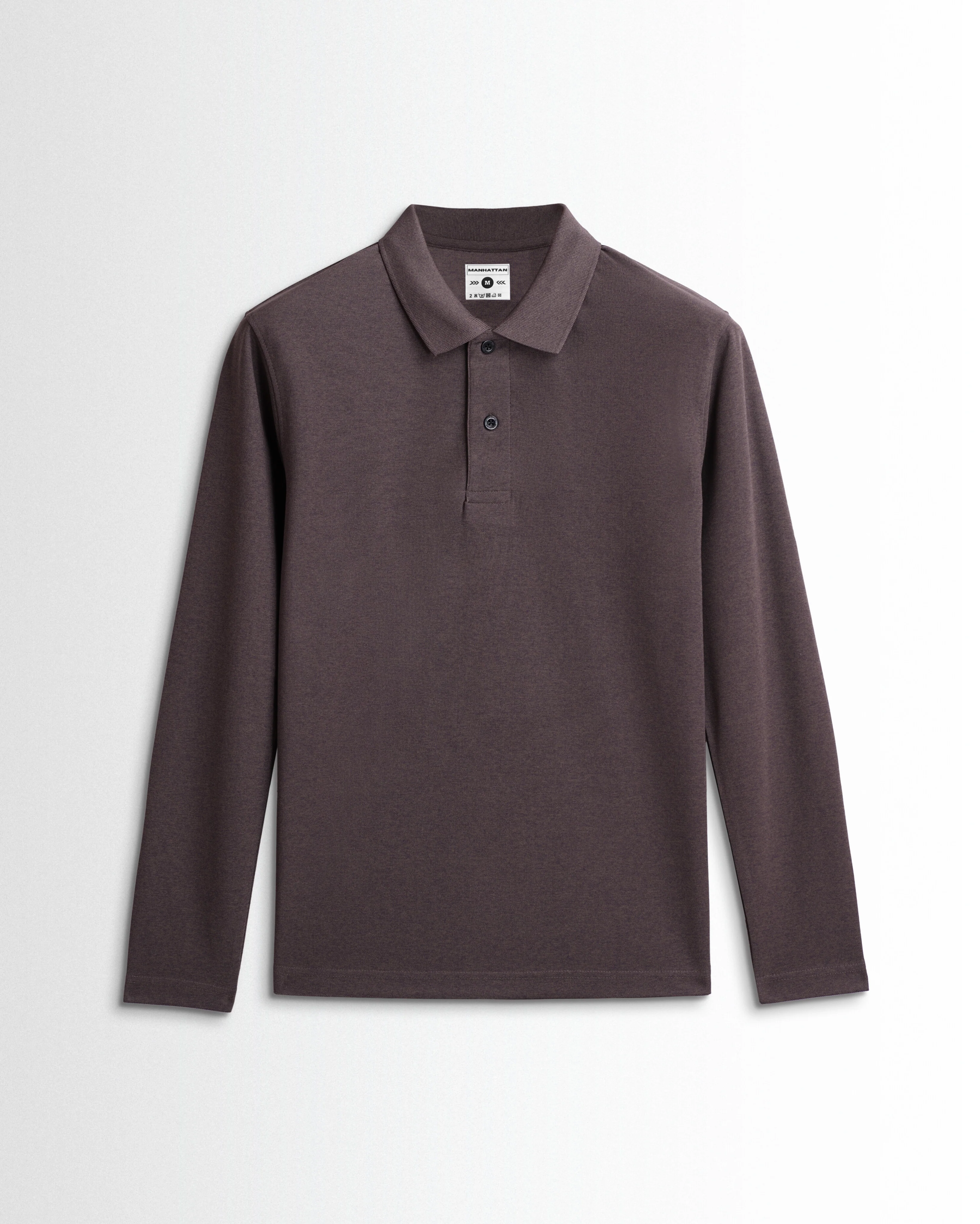 Active Wear Polo Full Sleeve Unisex Copper Melange