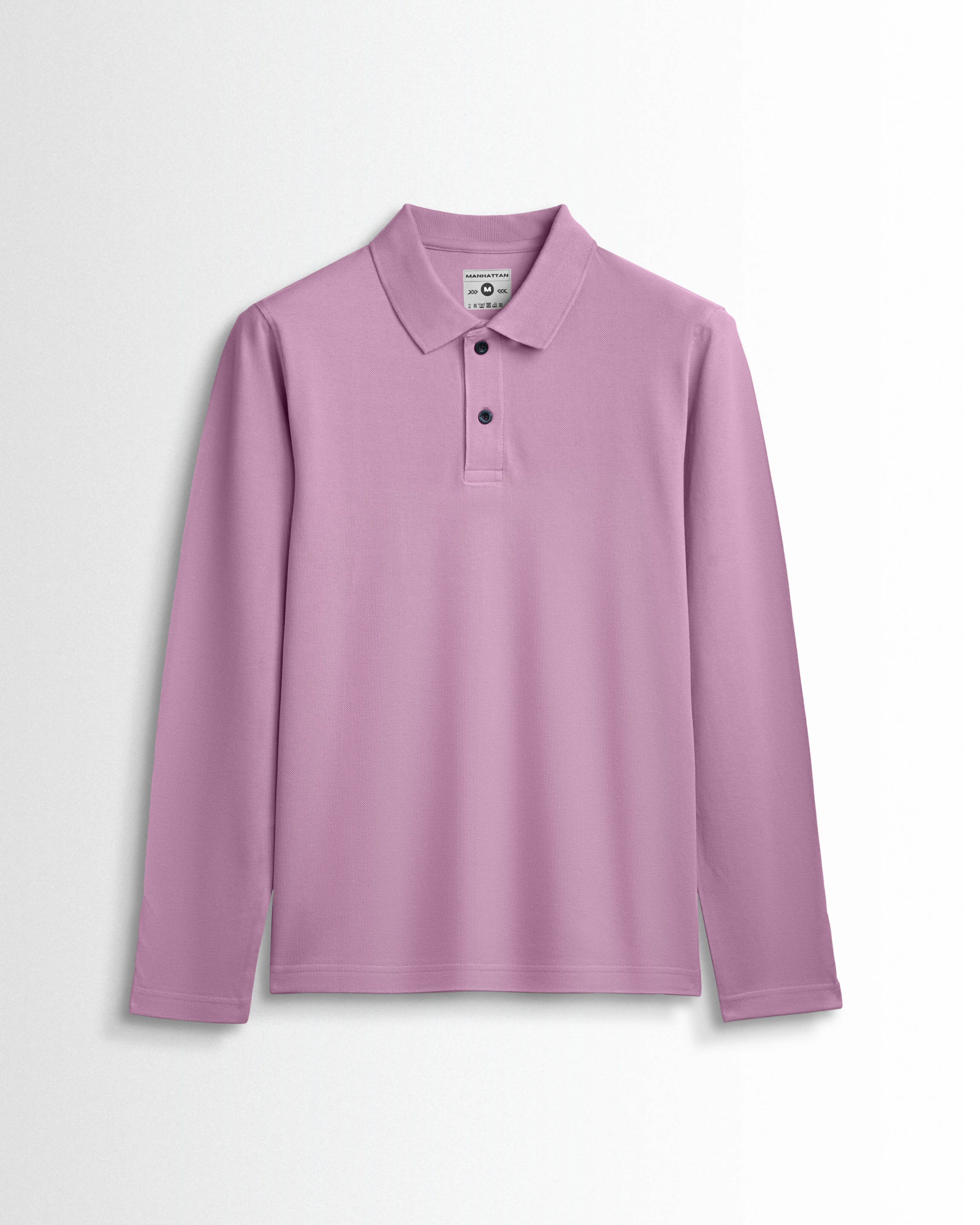 Cotton Polo Full Sleeve Unisex Soft berry Without Pocket