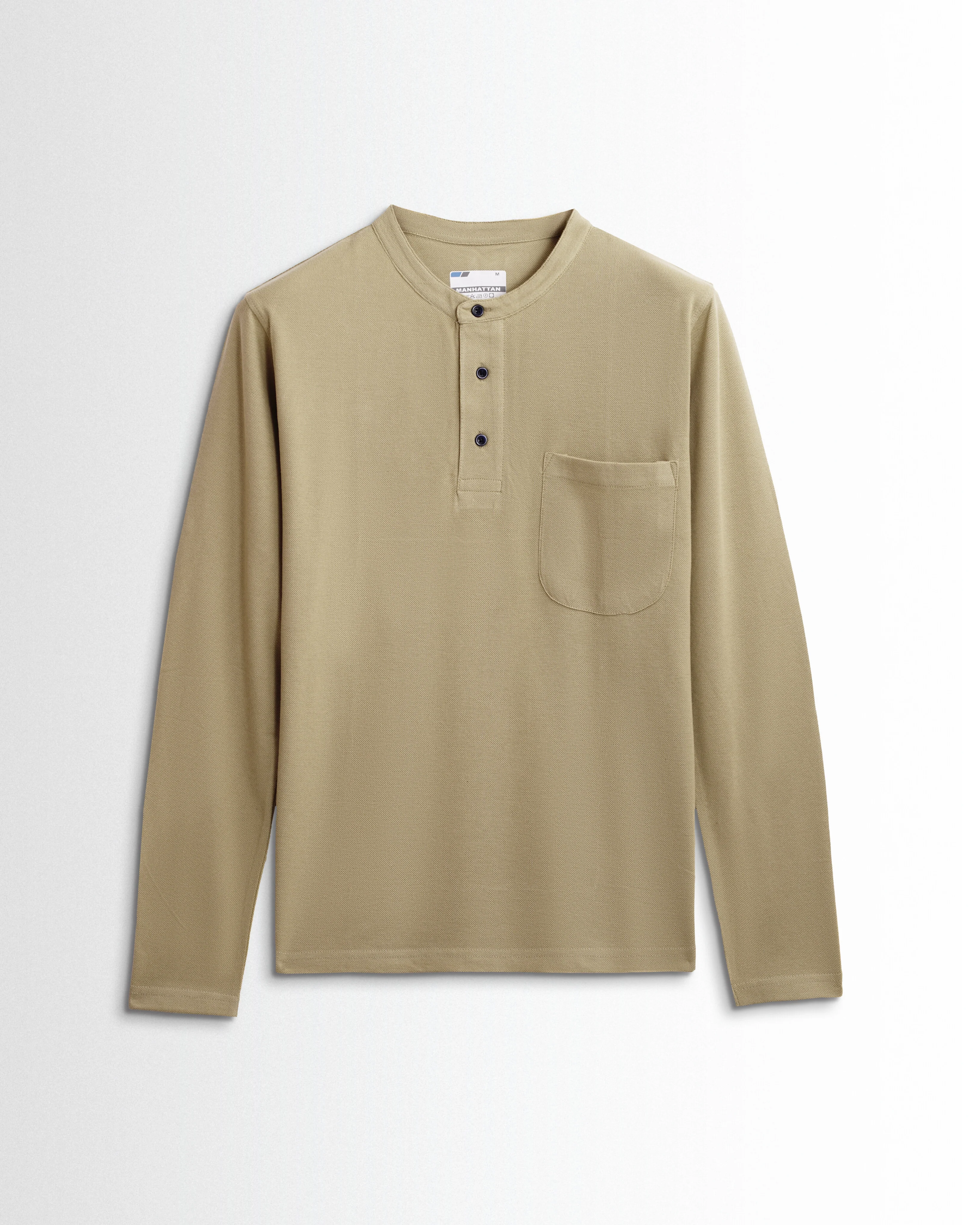 Henley Pocket Full Sleeve Beach