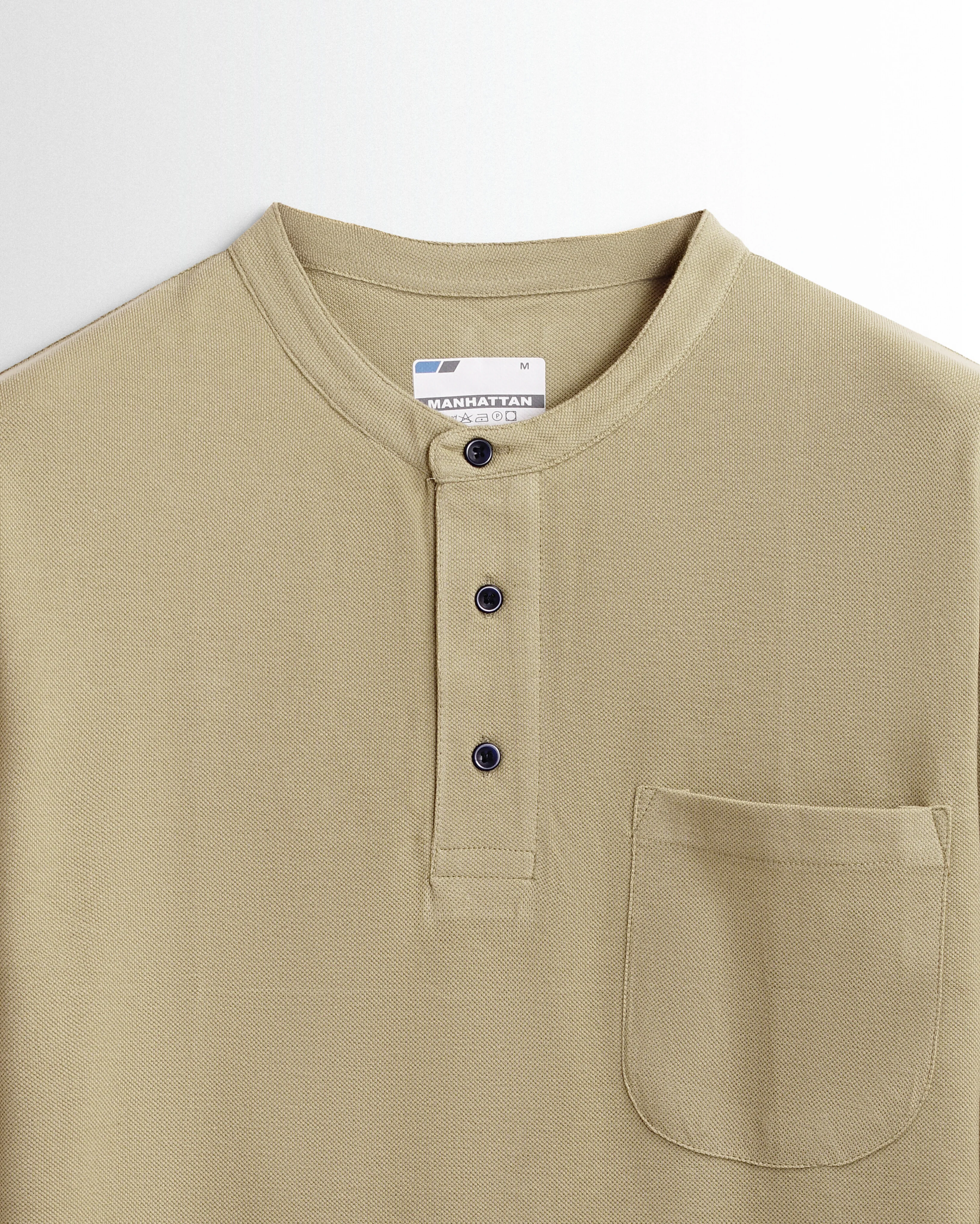 Henley Pocket Full Sleeve Beach - Image 2