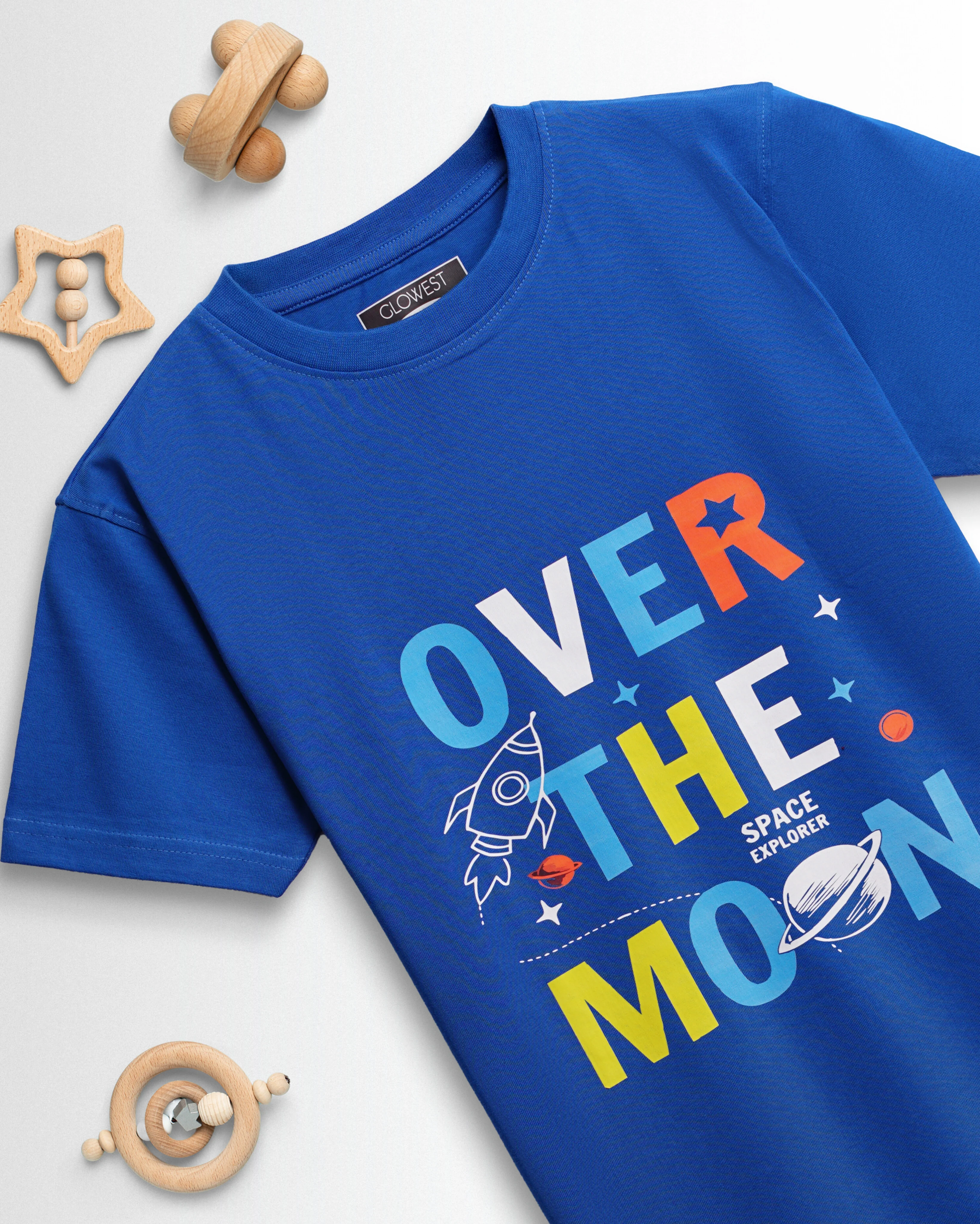 Kids Boys Set Royal Blue/Grey Melange - Image 2
