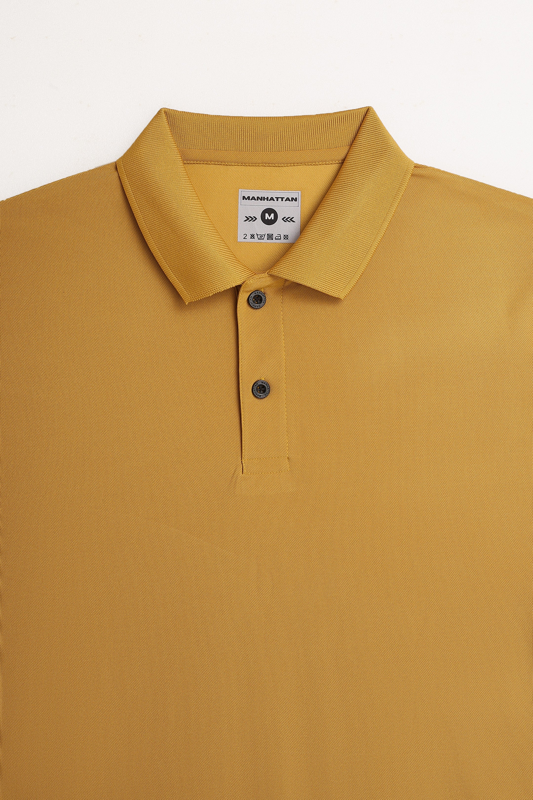 Sports Dry Fit Mustard Polo T Shirts (Micro Polyester) - Image 4
