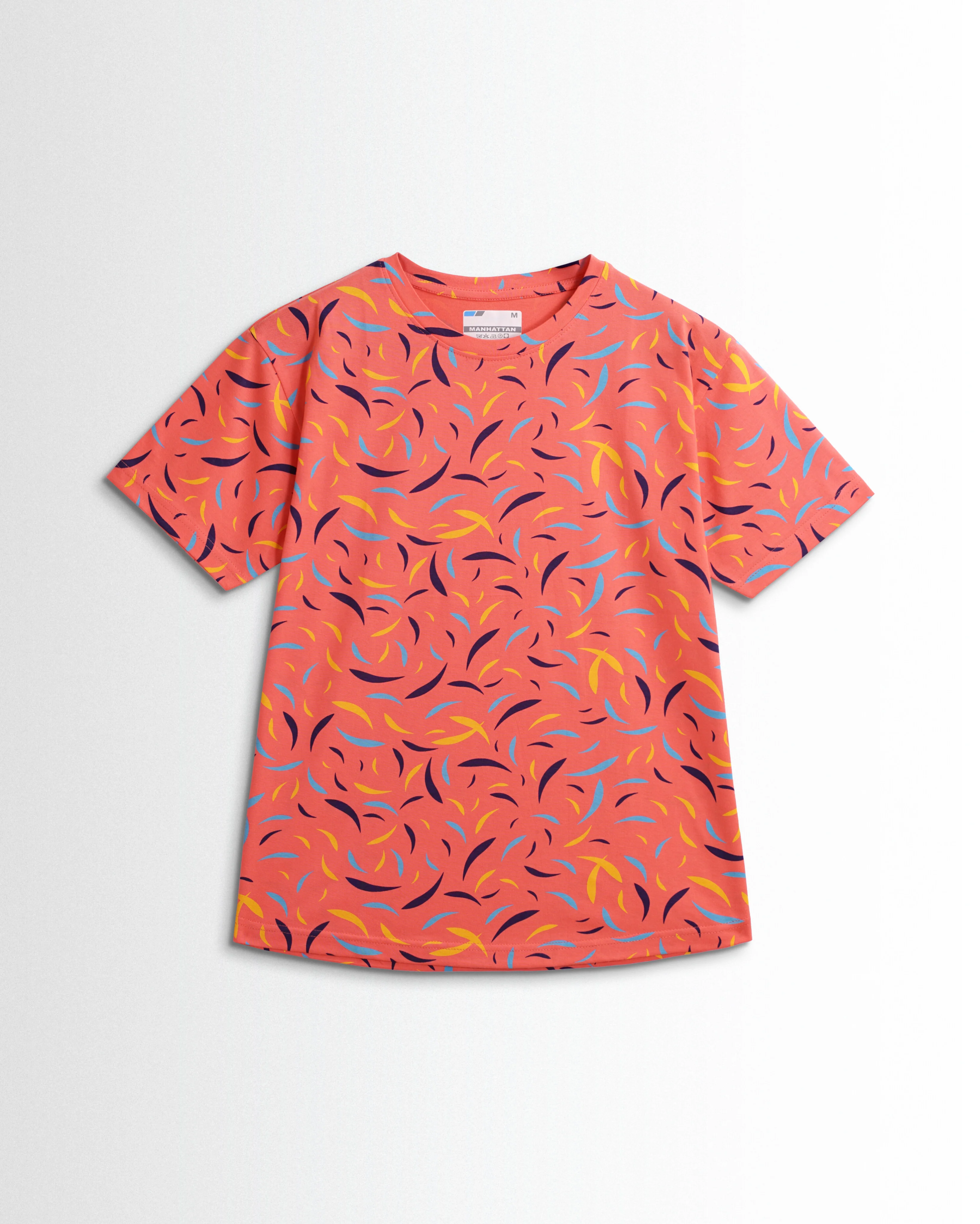 Women's Co ord set orange flower - Image 2