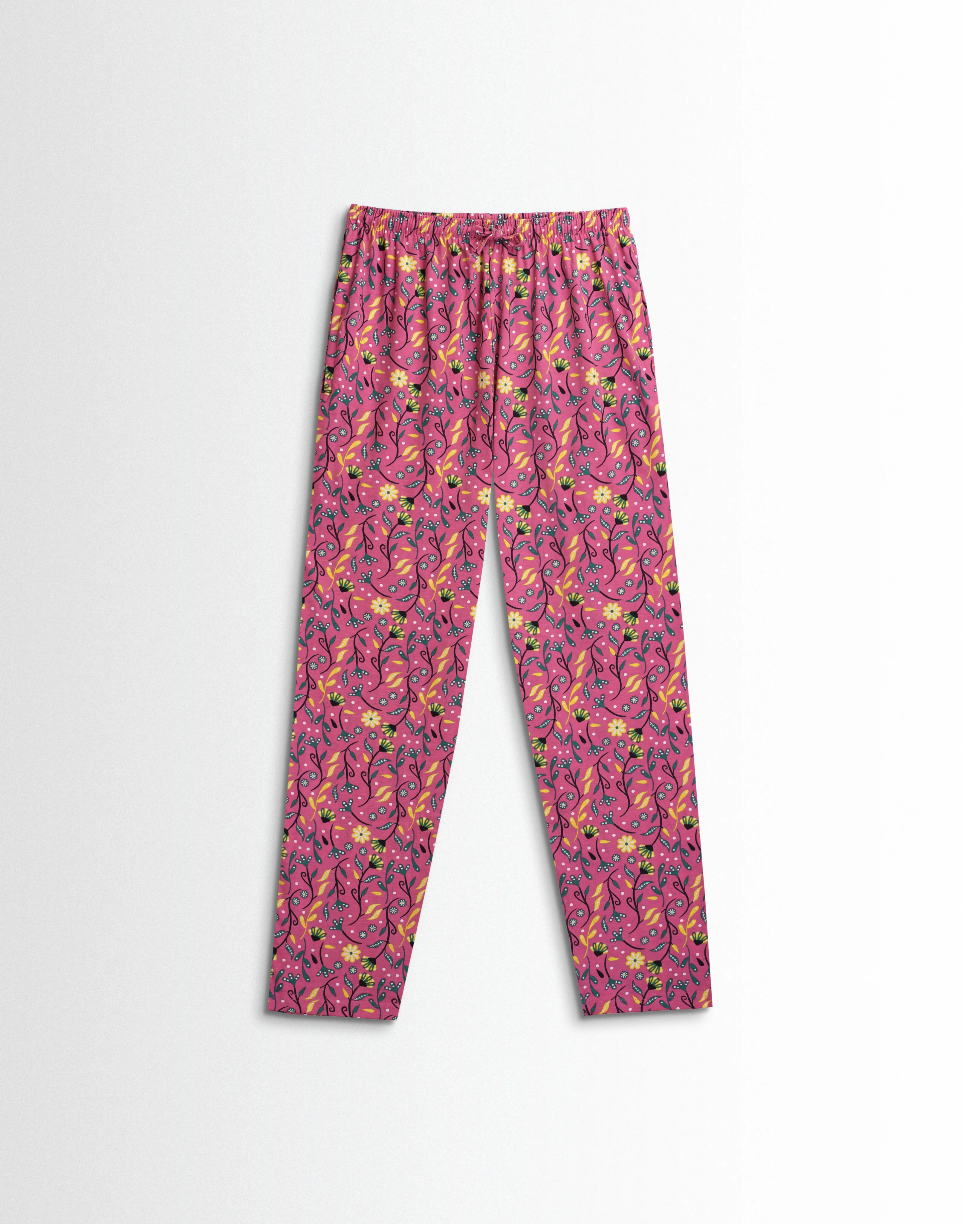 Women's Co ord set Dark Pink Flower - Image 2