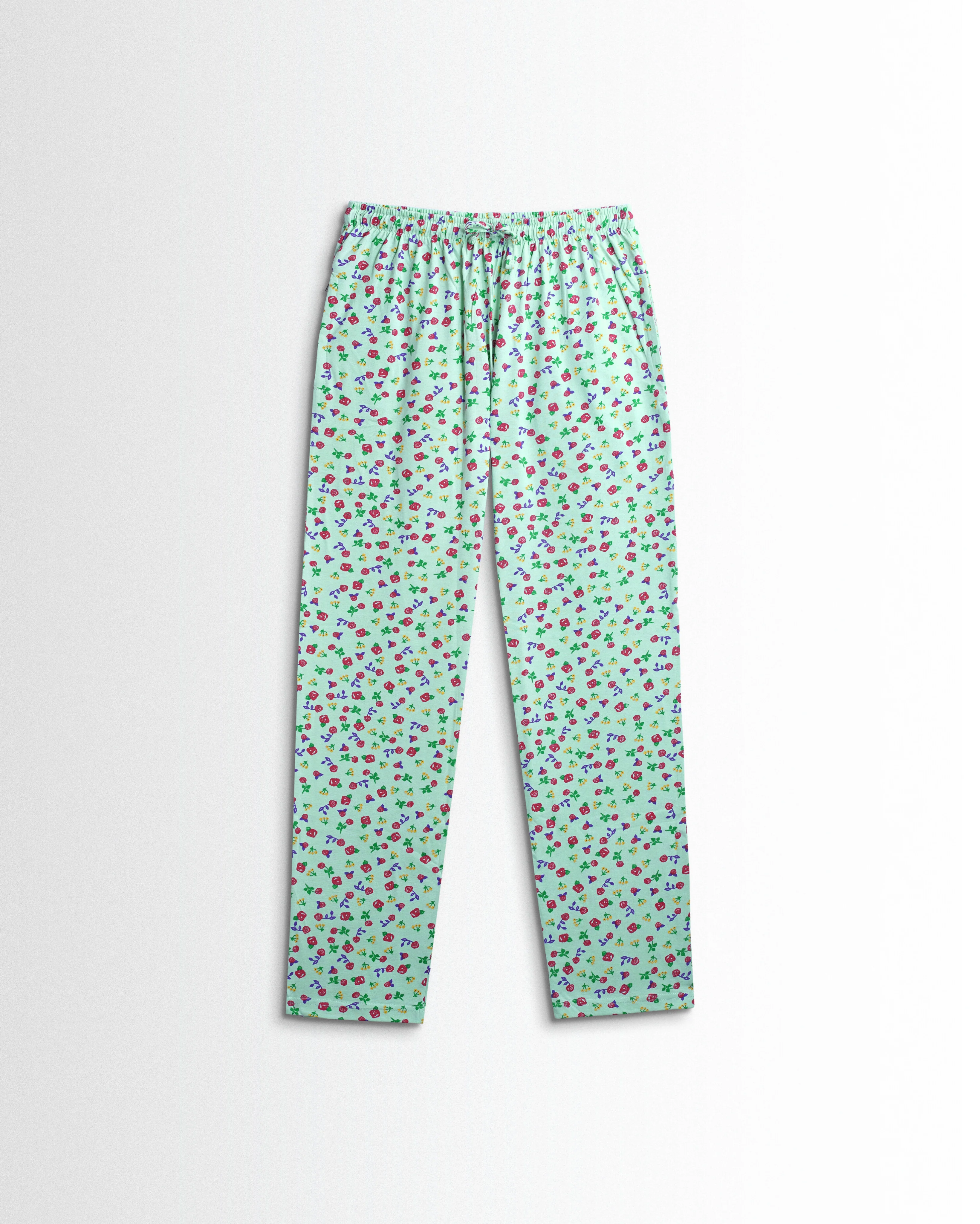 Women's Co ord set Green Roses - Image 3