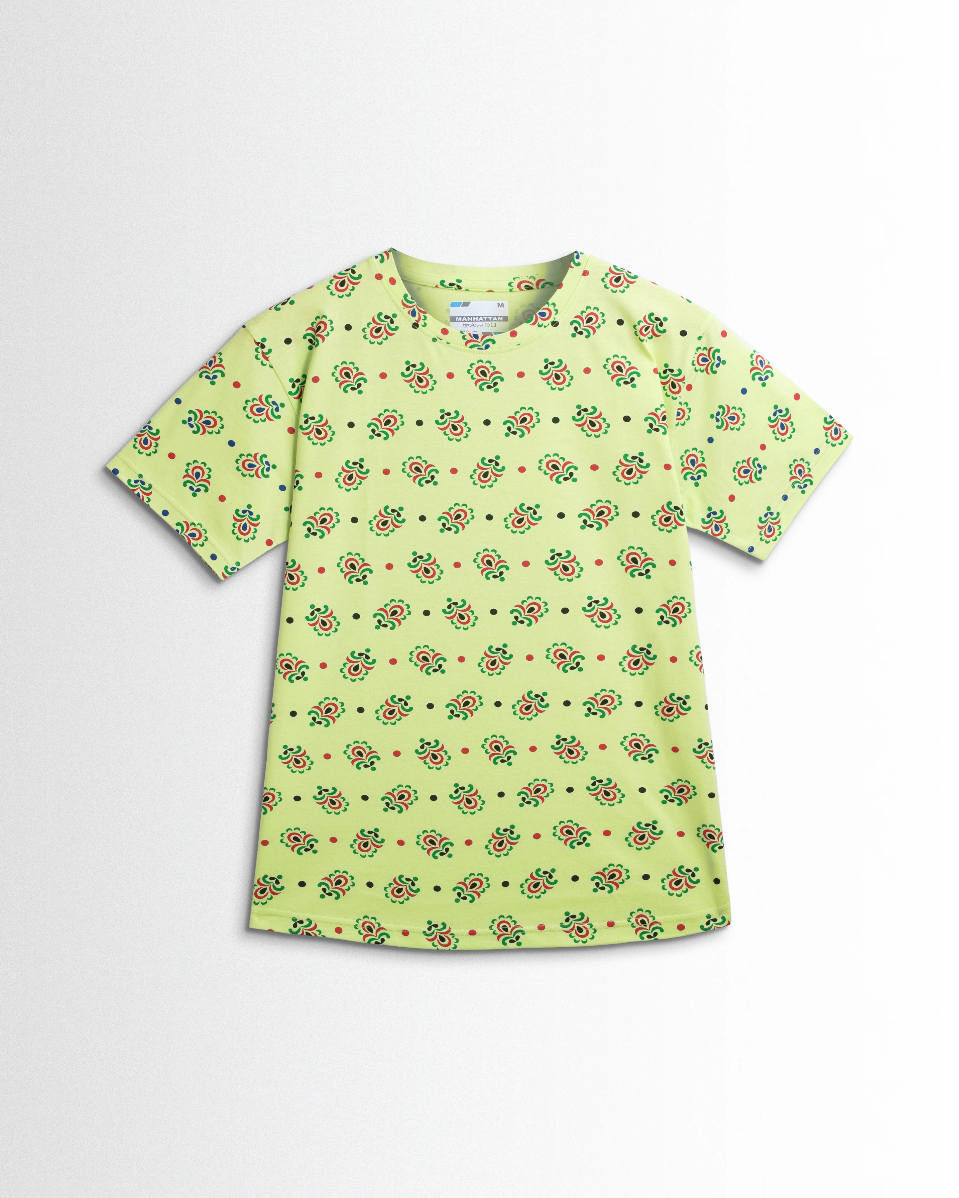 Women's Co ord set Light Green Flower Dots - Image 2