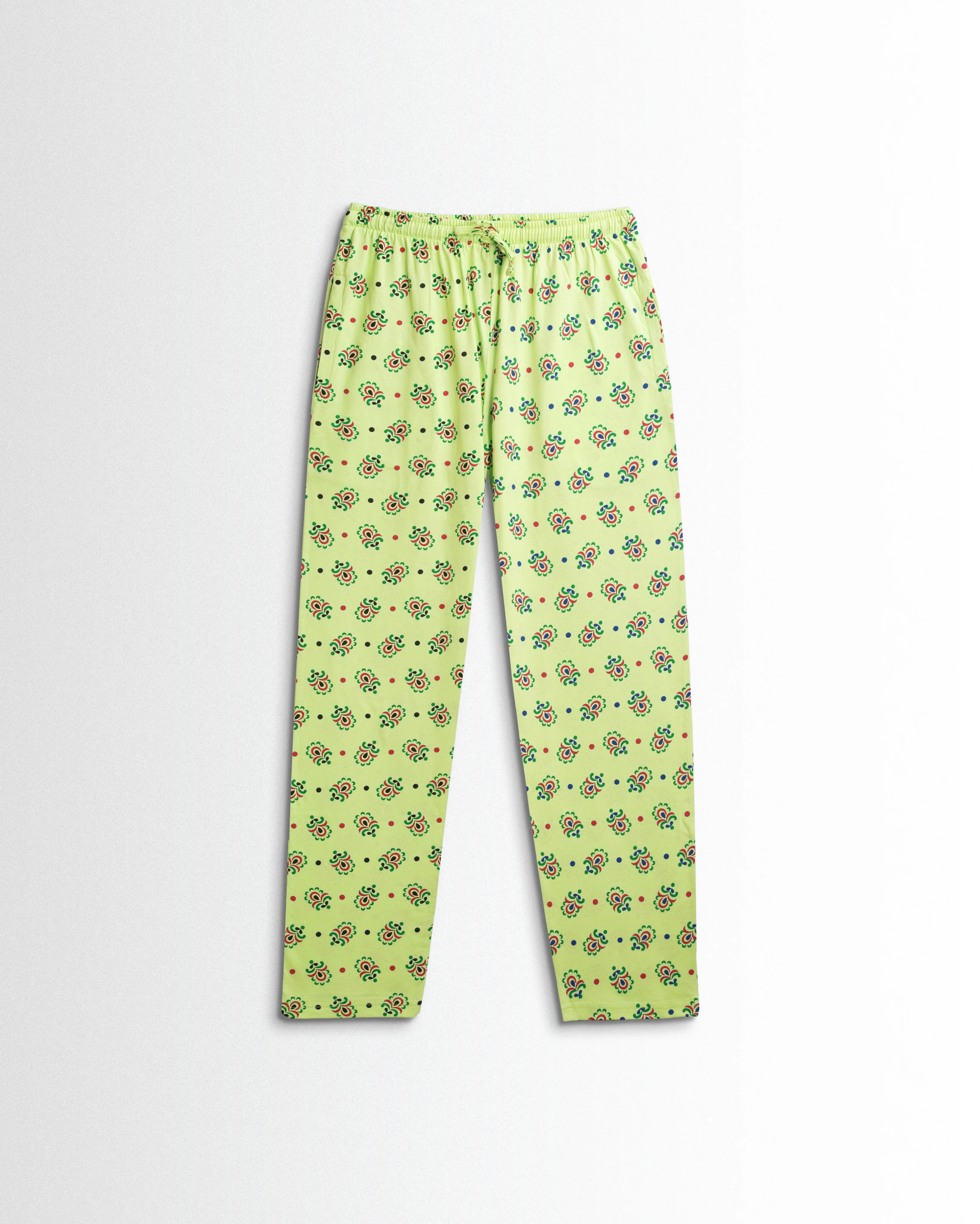 Women's Co ord set Light Green Flower Dots - Image 3